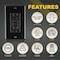 Faith 15A GFCI Outlet Slim, Non-TamperResistant GFCI Duplex Receptacle, LED Indicator, Self-Test, Black GLS-15A-BK - alternate 3